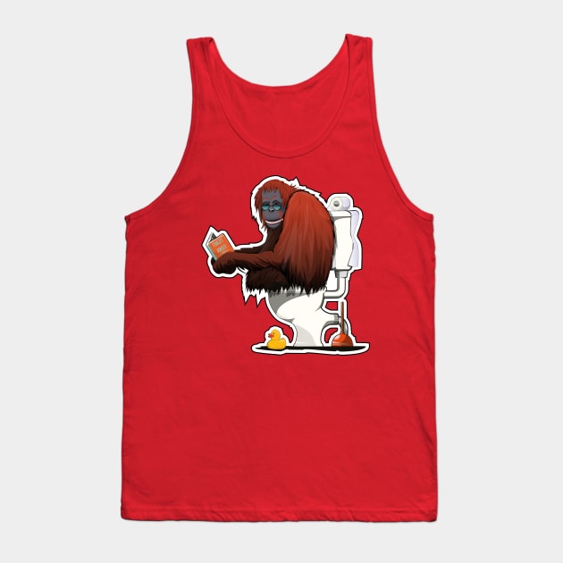 Orangutan on the Toilet Tank Top by InTheWashroom